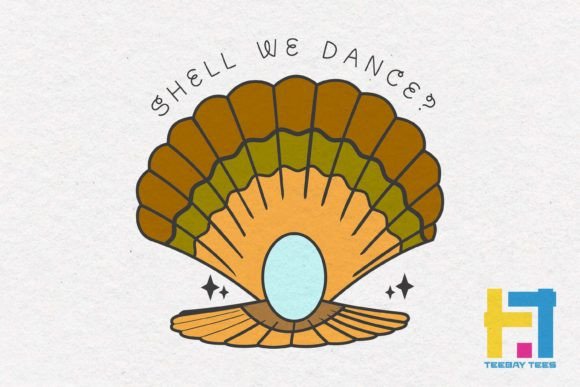 Download Vintage Summer Shell We Dance SVG Design - Shell we dance Collection