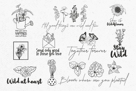 Download Wildflower Saying Quote, Wildflowers - Premium Resources