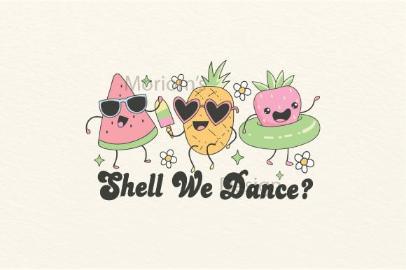 Download Groovy Summer Shell We Dance PNG SVG - Shell we dance Collection